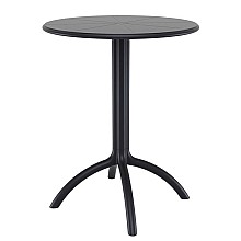 OCTOPUS Φ60Χ75εκ.BLACK ΤΡΑΠΕΖΙ ΠΟΛ/ΝΙΟΥ  OCTOPUS Φ60Χ75εκ.BLACK ΤΡΑΠΕΖΙ ΠΟΛ/ΝΙΟΥ