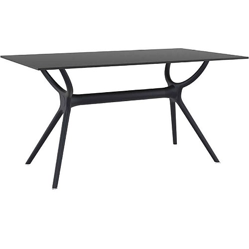 AIR ΤΡΑΠΕΖΙ 140Χ80Χ74εκ. BLACK LAMINATE 12mm AIR ΤΡΑΠΕΖΙ 140Χ80Χ74εκ. BLACK LAMINATE 12mm,Έπιπλα κήπου > Τραπέζια κήπου,Έπιπλα κήπου