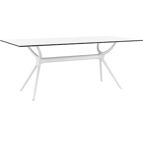 AIR ΤΡΑΠΕΖΙ 180Χ90Χ74εκ. WHITE LAMINATE 12mm AIR ΤΡΑΠΕΖΙ 180Χ90Χ74εκ. WHITE LAMINATE 12mm,Έπιπλα κήπου > Τραπέζια κήπου,Έπιπλα κήπου