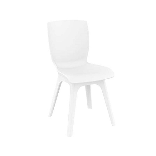 MIO ΡΡ WHITE/WHITE(Σ4)ΚΑΡΕΚΛΑ ΠΟΛ/ΝΙΟΥ,Έπιπλα εσωτερικού χώρου > Καρέκλες - Πολυθρόνες τραπεζαρίας,Έπιπλα εσωτερικού χώρου