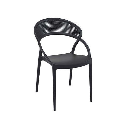 SUNSET BLACK ΚΑΡΕΚΛΑ ΠΟΛ/ΝΙΟΥ SUNSET BLACK ΚΑΡΕΚΛΑ ΠΟΛ/ΝΙΟΥ,Έπιπλα κήπου > Πολυθρόνες - Καρέκλες κήπου,Έπιπλα κήπου