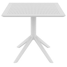SKY WHITE 80X80X74εκ. ΤΡΑΠΕΖΙ ΠΟΛ/ΝΙΟΥ  SKY WHITE 80X80X74εκ. ΤΡΑΠΕΖΙ ΠΟΛ/ΝΙΟΥ