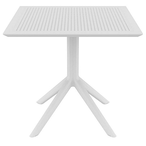 SKY WHITE 80X80X74εκ. ΤΡΑΠΕΖΙ ΠΟΛ/ΝΙΟΥ SKY WHITE 80X80X74εκ. ΤΡΑΠΕΖΙ ΠΟΛ/ΝΙΟΥ,Έπιπλα κήπου > Τραπέζια κήπου,Έπιπλα κήπου