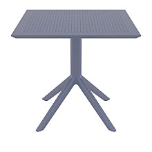 SKY DARK GREY 80X80X74εκ. ΤΡΑΠΕΖΙ ΠΟΛ/ΝΙΟΥ  SKY DARK GREY 80X80X74εκ. ΤΡΑΠΕΖΙ ΠΟΛ/ΝΙΟΥ