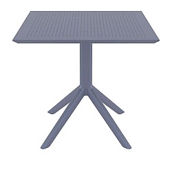 SKY DARK GREY 80X80X74εκ. ΤΡΑΠΕΖΙ ΠΟΛ/ΝΙΟΥ SKY DARK GREY 80X80X74εκ. ΤΡΑΠΕΖΙ ΠΟΛ/ΝΙΟΥ