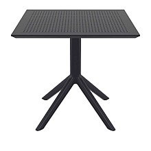 SKY BLACK 80X80X74εκ. ΤΡΑΠΕΖΙ ΠΟΛ/ΝΙΟΥ  SKY BLACK 80X80X74εκ. ΤΡΑΠΕΖΙ ΠΟΛ/ΝΙΟΥ