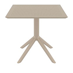 SKY TAUPE 80X80X74εκ. ΤΡΑΠΕΖΙ ΠΟΛ/ΝΙΟΥ SKY TAUPE 80X80X74εκ. ΤΡΑΠΕΖΙ ΠΟΛ/ΝΙΟΥ