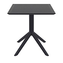 SKY BLACK 70X70X74εκ. ΤΡΑΠΕΖΙ ΠΟΛ/ΝΙΟΥ  SKY BLACK 70X70X74εκ. ΤΡΑΠΕΖΙ ΠΟΛ/ΝΙΟΥ