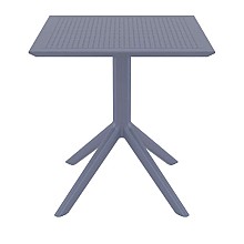 SKY DARK GREY 70X70X74εκ. ΤΡΑΠΕΖΙ ΠΟΛ/ΝΙΟΥ  SKY DARK GREY 70X70X74εκ. ΤΡΑΠΕΖΙ ΠΟΛ/ΝΙΟΥ