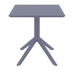 SKY DARK GREY 70X70X74εκ. ΤΡΑΠΕΖΙ ΠΟΛ/ΝΙΟΥ SKY DARK GREY 70X70X74εκ. ΤΡΑΠΕΖΙ ΠΟΛ/ΝΙΟΥ