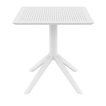 SKY WHITE 70X70X74εκ. ΤΡΑΠΕΖΙ ΠΟΛ/ΝΙΟΥ  SKY WHITE 70X70X74εκ. ΤΡΑΠΕΖΙ ΠΟΛ/ΝΙΟΥ