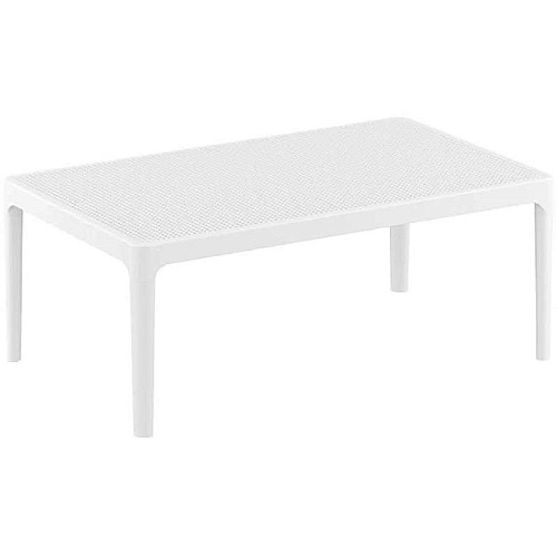 SKY WHITE 100Χ60Χ40εκ. ΤΡΑΠΕΖΙ ΠΟΛ/ΝΙΟΥ SKY WHITE 100Χ60Χ40εκ. ΤΡΑΠΕΖΙ ΠΟΛ/ΝΙΟΥ,Έπιπλα κήπου > Τραπέζια κήπου,Έπιπλα κήπου