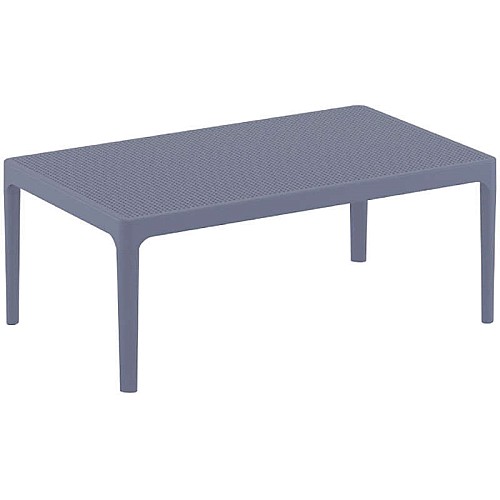 SKY DARK GREY 100Χ60Χ40εκ. ΤΡΑΠΕΖΙ ΠΟΛ/ΝΙΟΥ SKY DARK GREY 100Χ60Χ40εκ. ΤΡΑΠΕΖΙ ΠΟΛ/ΝΙΟΥ,Έπιπλα κήπου > Τραπέζια κήπου,Έπιπλα κήπου