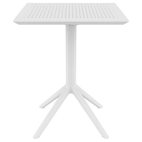 SKY WHITE 60Χ60X74εκ. ΤΡΑΠΕΖΙ ΠΤΥΣ/ΝΟ ΠΟΛ/ΝΙΟΥ SKY WHITE 60Χ60X74εκ. ΤΡΑΠΕΖΙ ΠΤΥΣ/ΝΟ ΠΟΛ/ΝΙΟΥ,Έπιπλα κήπου > Τραπέζια κήπου,Έπιπλα κήπου