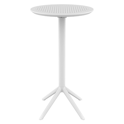 SKY WHITE BAR Φ60Χ108εκ.ΠΤΥΣ/ΝΟ ΤΡΑΠ. ΠΟΛ/ΝΙΟΥ SKY WHITE BAR Φ60Χ108εκ.ΠΤΥΣ/ΝΟ ΤΡΑΠ. ΠΟΛ/ΝΙΟΥ,΄Μπάρ τραπέζια,Έπιπλα Εξωτερικού Χώρου