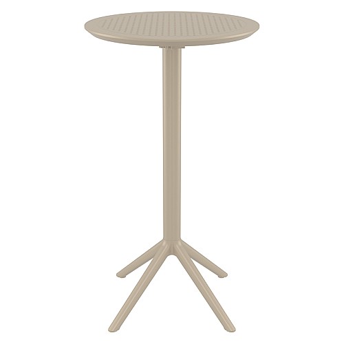 SKY TAUPE BAR Φ60Χ108εκ.ΠΤΥΣ/ΝΟ ΤΡΑΠ. ΠΟΛ/ΝΙΟΥ SKY TAUPE BAR Φ60Χ108εκ.ΠΤΥΣ/ΝΟ ΤΡΑΠ. ΠΟΛ/ΝΙΟΥ,΄Μπάρ τραπέζια,Έπιπλα Εξωτερικού Χώρου