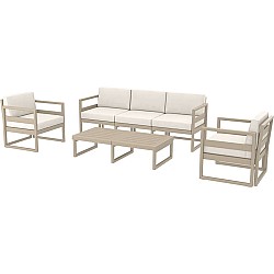 MYKONOS SET 3ΘΕΣ.TAUPE ΜΕ ΜΑΞ.(3ΘΕΣ.+2ΠΟΛ.+ΤΡΑΠ 130εκ.) MYKONOS SET 3ΘΕΣ.TAUPE ΜΕ ΜΑΞ.(3ΘΕΣ.+2ΠΟΛ.+ΤΡΑΠ 130εκ.)