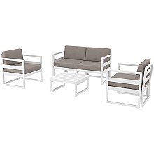 MYKONOS SET 2ΘΕΣ.WHITE ΜΕ ΜΑΞ.(2ΘΕΣ.+2ΠΟΛ.+ΤΡΑΠ 65εκ.)  MYKONOS SET 2ΘΕΣ.WHITE ΜΕ ΜΑΞ.(2ΘΕΣ.+2ΠΟΛ.+ΤΡΑΠ 65εκ.)