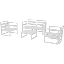 MYKONOS SET 2ΘΕΣ.WHITE ΧΩΡΙΣ ΜΑΞ.(2ΘΕΣ.+2ΠΟΛ.+ΤΡΑΠ 65εκ.)  MYKONOS SET 2ΘΕΣ.WHITE ΧΩΡΙΣ ΜΑΞ.(2ΘΕΣ.+2ΠΟΛ.+ΤΡΑΠ 65εκ.)
