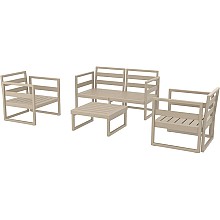 MYKONOS SET 2ΘΕΣ.TAUPE ΧΩΡΙΣ ΜΑΞ.(2ΘΕΣ.+2ΠΟΛ.+ΤΡΑΠ 65εκ.)  MYKONOS SET 2ΘΕΣ.TAUPE ΧΩΡΙΣ ΜΑΞ.(2ΘΕΣ.+2ΠΟΛ.+ΤΡΑΠ 65εκ.)