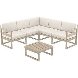 MYKONOS ΓΩΝΙΑ SET TAUPE ΜΕ ΜΑΞΙΛΑΡΙΑ ΠΟΛ/ΝΙΟΥ (+ΤΡΑΠ.65εκ.) MYKONOS ΓΩΝΙΑ SET TAUPE ΜΕ ΜΑΞΙΛΑΡΙΑ ΠΟΛ/ΝΙΟΥ (+ΤΡΑΠ.65εκ.)