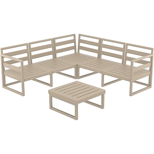 MYKONOS ΓΩΝΙΑ SET TAUPE ΧΩΡΙΣ ΜΑΞΙΛΑΡΙΑ ΠΟΛ/ΝΙΟΥ (+ΤΡΑΠ.65εκ.) MYKONOS ΓΩΝΙΑ SET TAUPE ΧΩΡΙΣ ΜΑΞΙΛΑΡΙΑ ΠΟΛ/ΝΙΟΥ (+ΤΡΑΠ.65εκ.),Έπιπλα κήπου > Τραπέζια κήπου,Έπιπλα κήπου