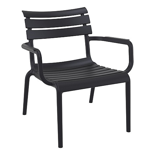 PARIS LOUNGE BLACK ΠΟΛ/ΝΑ ΠΟΛ/ΝΙΟΥ PARIS LOUNGE BLACK ΠΟΛ/ΝΑ ΠΟΛ/ΝΙΟΥ,Έπιπλα κήπου > Πολυθρόνες - Καρέκλες κήπου,Έπιπλα κήπου
