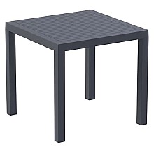 ARES ΤΡΑΠΕΖΙ 80Χ80Χ75εκ. DARK GREY ΠΟΛ/ΝΙΟΥ  ARES ΤΡΑΠΕΖΙ 80Χ80Χ75εκ. DARK GREY ΠΟΛ/ΝΙΟΥ