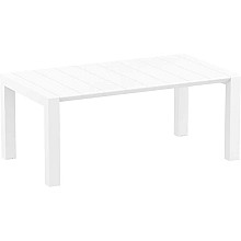VEGAS WHITE 100X180/220Χ75εκ. ΕΠΕΚΤ.ΤΡΑΠΕΖΙ ΠΟΛ/ΝΙΟΥ  VEGAS WHITE 100X180/220Χ75εκ. ΕΠΕΚΤ.ΤΡΑΠΕΖΙ ΠΟΛ/ΝΙΟΥ