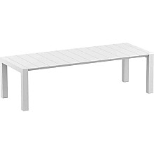 VEGAS WHITE 100X260/300Χ75εκ. ΕΠΕΚΤ.ΤΡΑΠΕΖΙ ΠΟΛ/ΝΙΟΥ  VEGAS WHITE 100X260/300Χ75εκ. ΕΠΕΚΤ.ΤΡΑΠΕΖΙ ΠΟΛ/ΝΙΟΥ