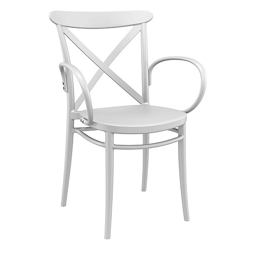 CROSS XL WHITE ΠΟΛΥΘΡΟΝΑ ΠΟΛ/ΝΙΟΥ CROSS XL WHITE ΠΟΛΥΘΡΟΝΑ ΠΟΛ/ΝΙΟΥ,Έπιπλα κήπου > Πολυθρόνες - Καρέκλες κήπου,Έπιπλα κήπου