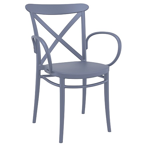 CROSS XL DARK GREY ΠΟΛΥΘΡΟΝΑ ΠΟΛ/ΝΙΟΥ CROSS XL DARK GREY ΠΟΛΥΘΡΟΝΑ ΠΟΛ/ΝΙΟΥ,Έπιπλα κήπου > Πολυθρόνες - Καρέκλες κήπου,Έπιπλα κήπου