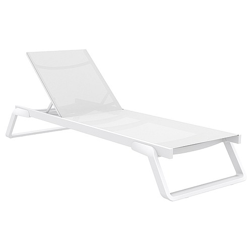 TROPIC ΞΑΠΛΩΣΤΡΑ WHITE/WHITE ΑΛΟΥΜ-ΠΟΛ/ΝΙΟΥ,Ξαπλώστρες,Έπιπλα κήπου