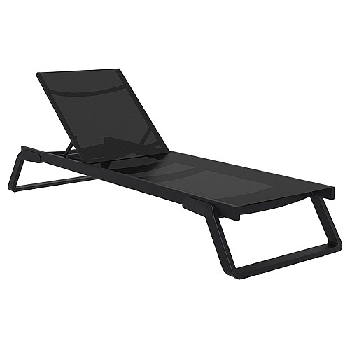 TROPIC ΞΑΠΛΩΣΤΡΑ BLACK/BLACK ΑΛΟΥΜ-ΠΟΛ/ΝΙΟΥ,Ξαπλώστρες,Έπιπλα κήπου