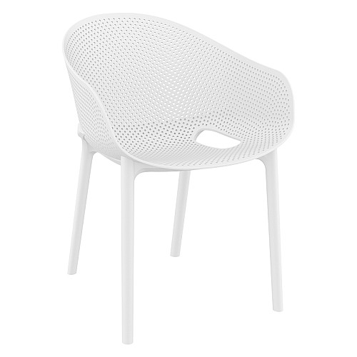 SKY PRO WHITE ΠΟΛΥΘΡΟΝΑ ΠΟΛ/ΝΙΟΥ SKY PRO WHITE ΠΟΛΥΘΡΟΝΑ ΠΟΛ/ΝΙΟΥ,Έπιπλα κήπου > Πολυθρόνες - Καρέκλες κήπου,Έπιπλα κήπου