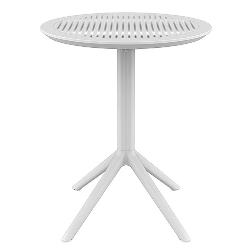 SKY WHITE Φ60X74εκ. ΤΡΑΠΕΖΙ ΠΤΥΣ/ΝΟ ΠΟΛ/ΝΙΟΥ SKY WHITE Φ60X74εκ. ΤΡΑΠΕΖΙ ΠΤΥΣ/ΝΟ ΠΟΛ/ΝΙΟΥ,Έπιπλα κήπου > Τραπέζια κήπου,Έπιπλα κήπου