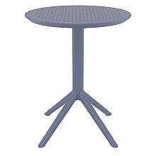 SKY DARK GREY Φ60X74εκ. ΤΡΑΠΕΖΙ ΠΤΥΣ/ΝΟ ΠΟΛ/ΝΙΟΥ  SKY DARK GREY Φ60X74εκ. ΤΡΑΠΕΖΙ ΠΤΥΣ/ΝΟ ΠΟΛ/ΝΙΟΥ
