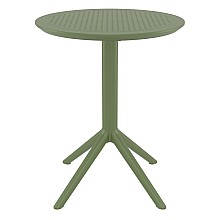SKY OLIVE GREEN Φ60X74εκ. ΤΡΑΠΕΖΙ ΠΤΥΣ/ΝΟ ΠΟΛ/ΝΙΟΥ  SKY OLIVE GREEN Φ60X74εκ. ΤΡΑΠΕΖΙ ΠΤΥΣ/ΝΟ ΠΟΛ/ΝΙΟΥ