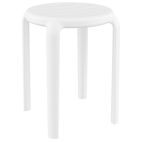 TOM 45εκ. ΣΚΑΜΠΟ WHITE ΠΟΛ/ΝΙΟΥ TOM 45εκ. ΣΚΑΜΠΟ WHITE ΠΟΛ/ΝΙΟΥ,Έπιπλα κήπου > Σκαμπώ κήπου,Έπιπλα κήπου