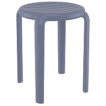 TOM 45εκ. ΣΚΑΜΠΟ DARK GREY ΠΟΛ/ΝΙΟΥ  TOM 45εκ. ΣΚΑΜΠΟ DARK GREY ΠΟΛ/ΝΙΟΥ
