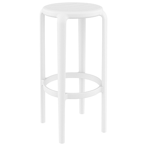 TOM 75εκ. ΣΚΑΜΠΟ WHITE ΠΟΛ/ΝΙΟΥ TOM 75εκ. ΣΚΑΜΠΟ WHITE ΠΟΛ/ΝΙΟΥ,Έπιπλα κήπου > Σκαμπώ κήπου,Έπιπλα κήπου