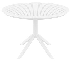 SKY WHITE Φ105X74εκ. ΤΡΑΠΕΖΙ ΠΟΛ/ΝΙΟΥ SKY WHITE Φ105X74εκ. ΤΡΑΠΕΖΙ ΠΟΛ/ΝΙΟΥ