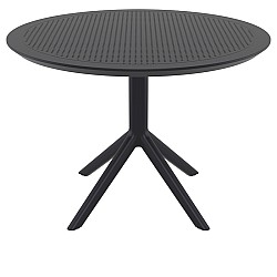 SKY BLACK Φ105X74εκ. ΤΡΑΠΕΖΙ ΠΟΛ/ΝΙΟΥ SKY BLACK Φ105X74εκ. ΤΡΑΠΕΖΙ ΠΟΛ/ΝΙΟΥ