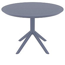 SKY DARK GREY Φ105X74εκ. ΤΡΑΠΕΖΙ ΠΟΛ/ΝΙΟΥ  SKY DARK GREY Φ105X74εκ. ΤΡΑΠΕΖΙ ΠΟΛ/ΝΙΟΥ