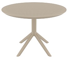 SKY TAUPE Φ105X74εκ. ΤΡΑΠΕΖΙ ΠΟΛ/ΝΙΟΥ  SKY TAUPE Φ105X74εκ. ΤΡΑΠΕΖΙ ΠΟΛ/ΝΙΟΥ