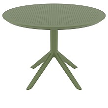 SKY OLIVE GREEN Φ105X74εκ. ΤΡΑΠΕΖΙ ΠΟΛ/ΝΙΟΥ  SKY OLIVE GREEN Φ105X74εκ. ΤΡΑΠΕΖΙ ΠΟΛ/ΝΙΟΥ