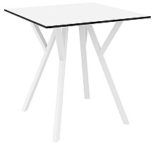 MAX ΤΡΑΠΕΖΙ 70Χ70Χ74εκ. WHITE LAMINATE 12mm  MAX ΤΡΑΠΕΖΙ 70Χ70Χ74εκ. WHITE LAMINATE 12mm