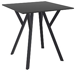 MAX ΤΡΑΠΕΖΙ 70Χ70Χ74εκ. BLACK LAMINATE 12mm MAX ΤΡΑΠΕΖΙ 70Χ70Χ74εκ. BLACK LAMINATE 12mm