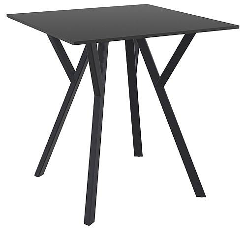 MAX ΤΡΑΠΕΖΙ 70Χ70Χ74εκ. BLACK LAMINATE 12mm MAX ΤΡΑΠΕΖΙ 70Χ70Χ74εκ. BLACK LAMINATE 12mm,Έπιπλα κήπου > Τραπέζια κήπου,Έπιπλα κήπου