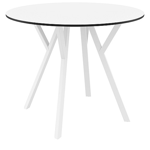 MAX ΤΡΑΠΕΖΙ Φ90Χ74εκ. WHITE LAMINATE 12mm MAX ΤΡΑΠΕΖΙ Φ90Χ74εκ. WHITE LAMINATE 12mm,Έπιπλα κήπου > Τραπέζια κήπου,Έπιπλα κήπου